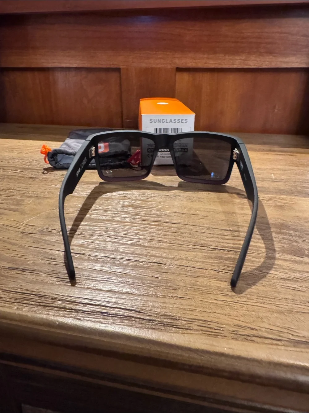 Cyrus Black Frame Sunglasses with Purple Mirrored Lenses